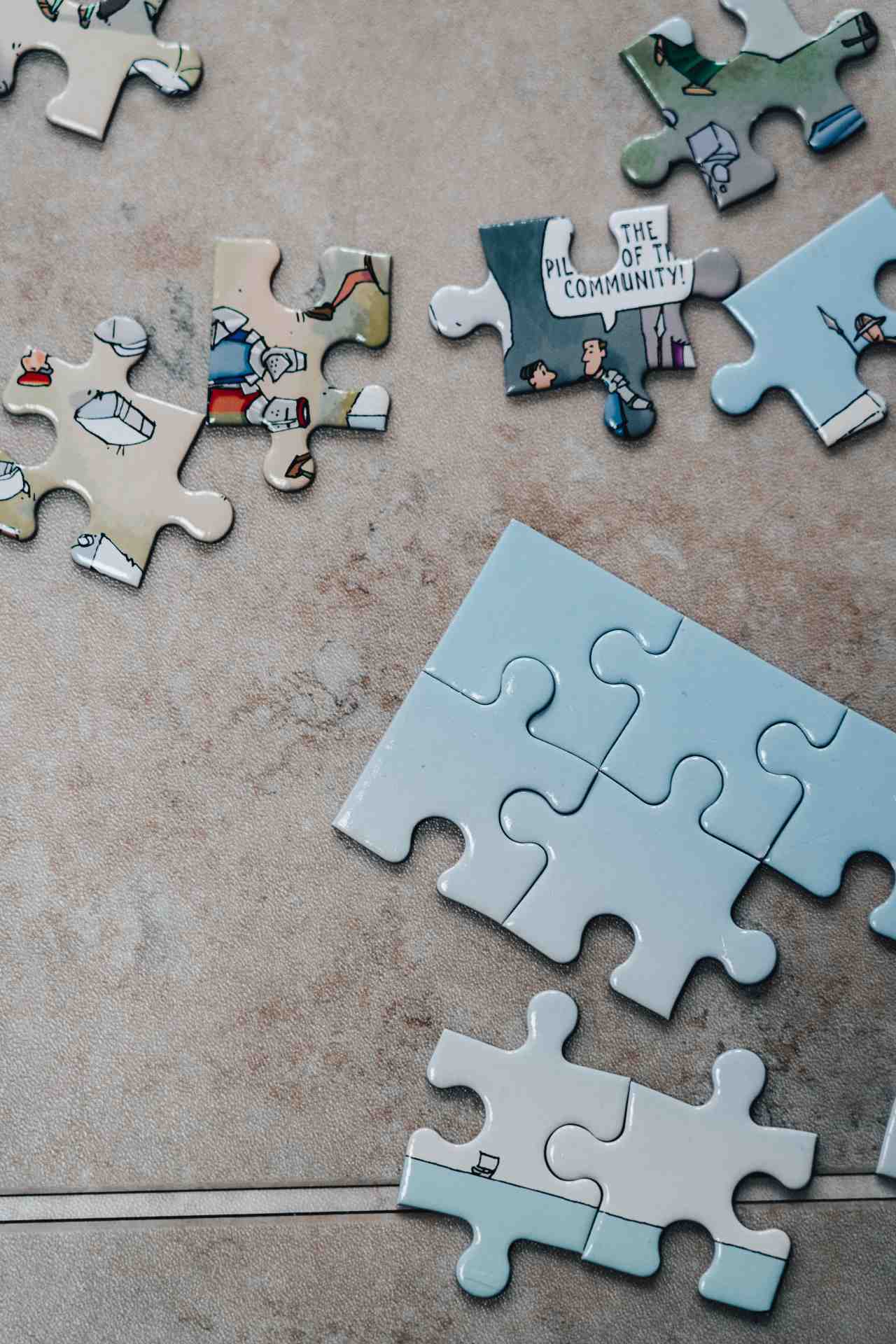 piezzas puzzle tintin contruir juntos cultura organizacional