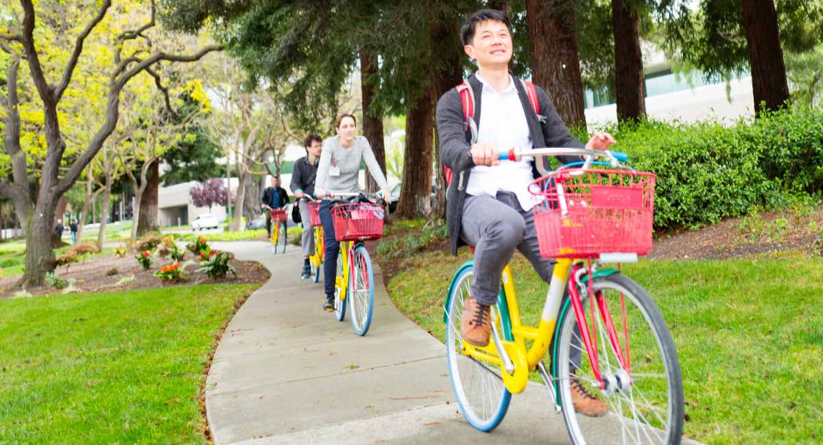 Bicicletas de Google en GooglePlex