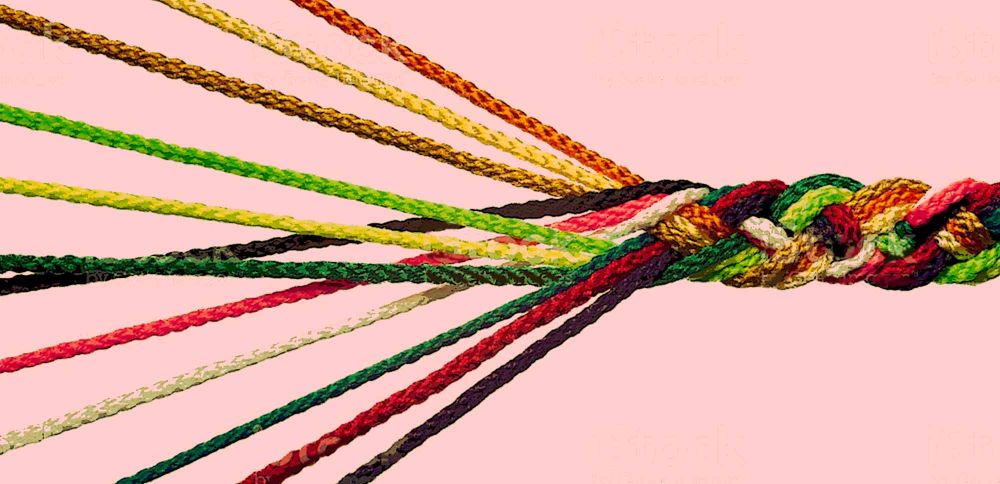 colored strings representing productivity