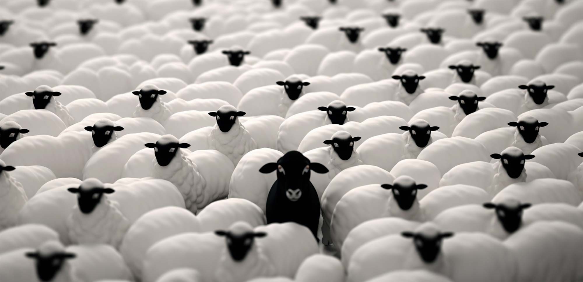 ovejas representan pensamiento grupal