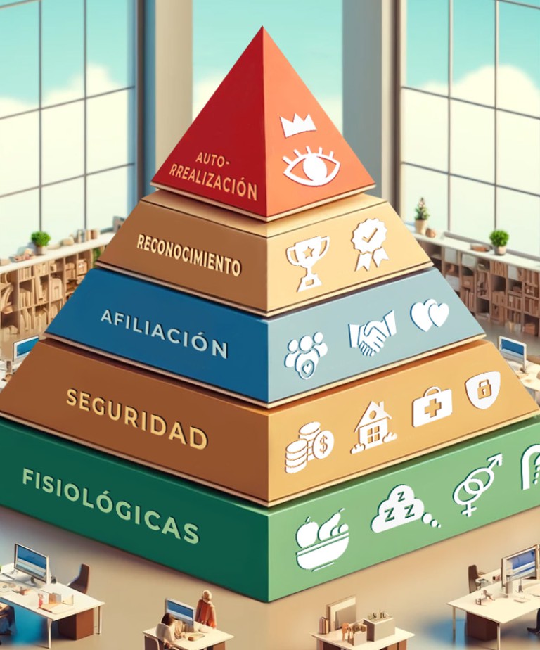 Pirámide Maslow ámbito laboral